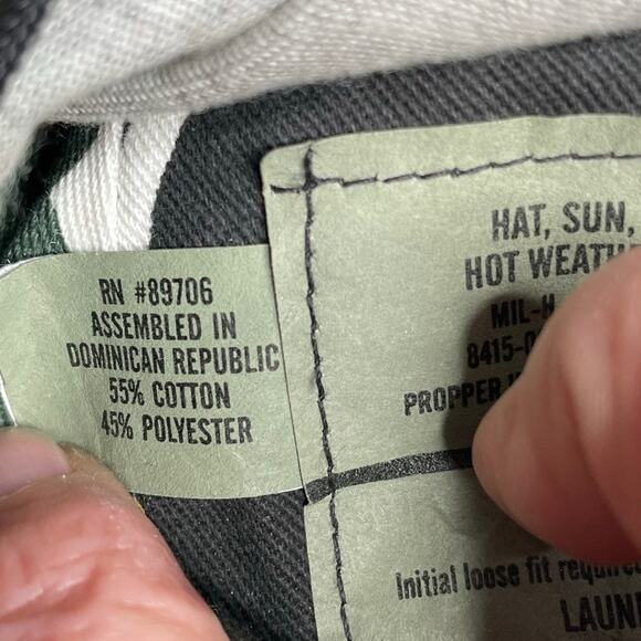 Propper Boonie Hat Sz 7 1/4 US Military Bucket Day One Desert Camo Chin Strap - Picture 8 of 13